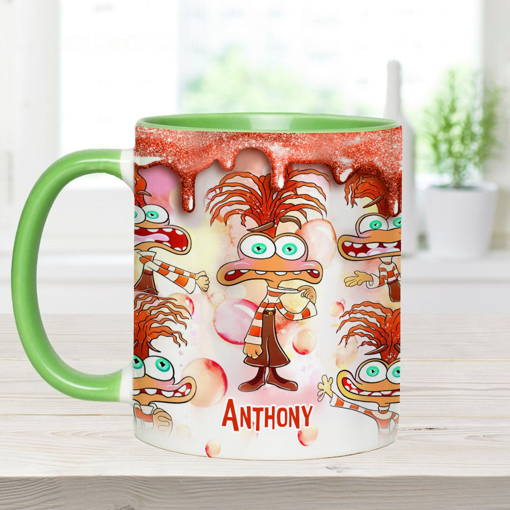 Personalized Two-Tone Accent Mug Custom Name Gift Accent Mug GradoCreations