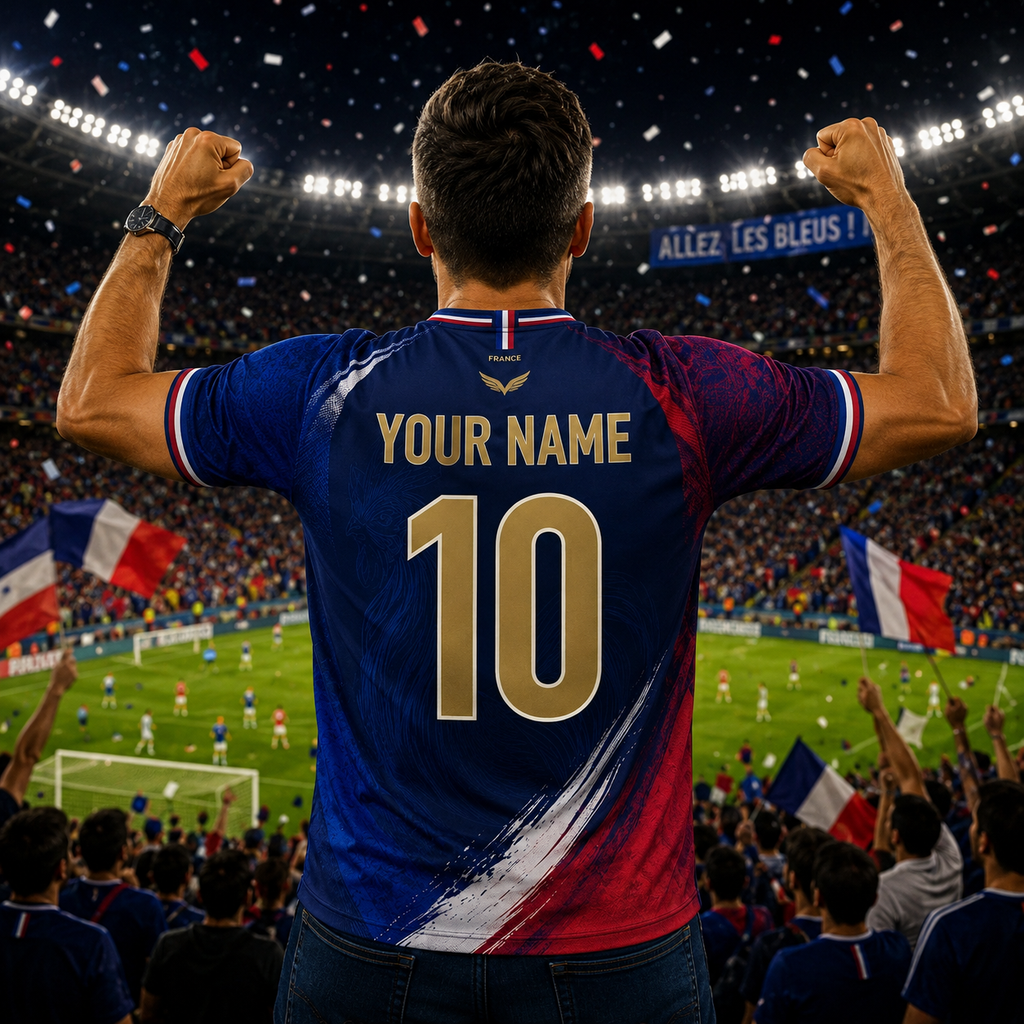 Personalized France Soccer Jersey Custom Name Gift for Sports Lovers