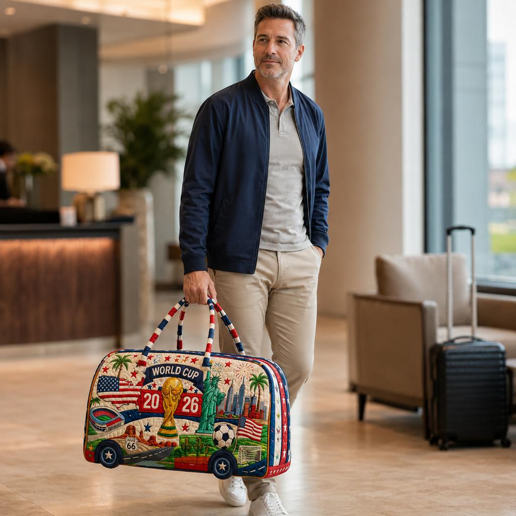 Quilted Duffle Bag for Soccer Fans | World Cup 2026 Gift