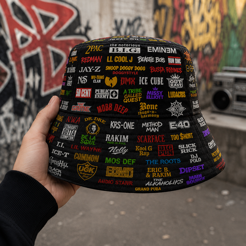 80's & 90's Hip Hop Bucket Hat Unisex Summer Fashion Cap GradoCreations