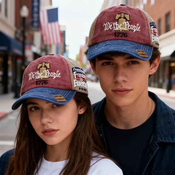 Personalized USA Embroidered Cap 250th Anniversary Gift HN590 - Embroidery Hat Josh GradoCreations