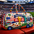 Quilted Duffle Bag for Soccer Fans | World Cup 2026 Gift