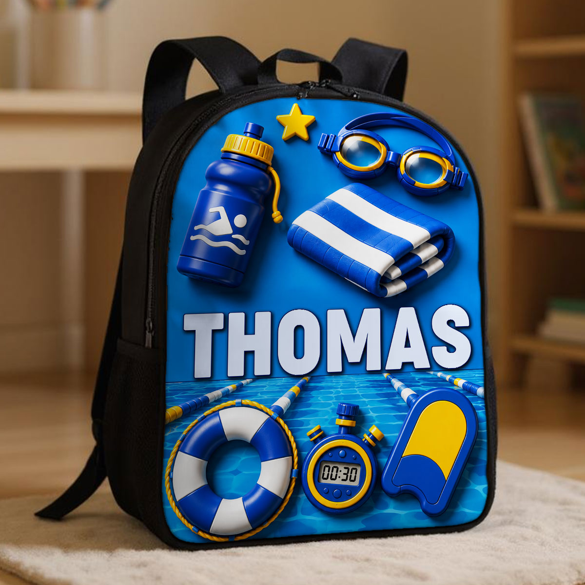 Personalized Cartoon Backpack Set for Girls | Custom Name School Supplies