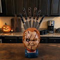Horror Knife Holder Chucky Figurine Kitchen Decor for Halloween 3D Physic Product GradoCreations