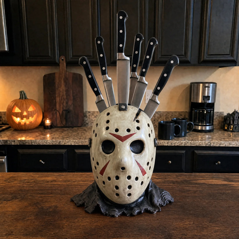Horror Knife Holder Chucky Figurine Kitchen Decor for Halloween 3D Physic Product GradoCreations