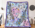 Personalized 100th Anniversary Mouse Blanket Soft Flannel Gift Blanket GradoCreations