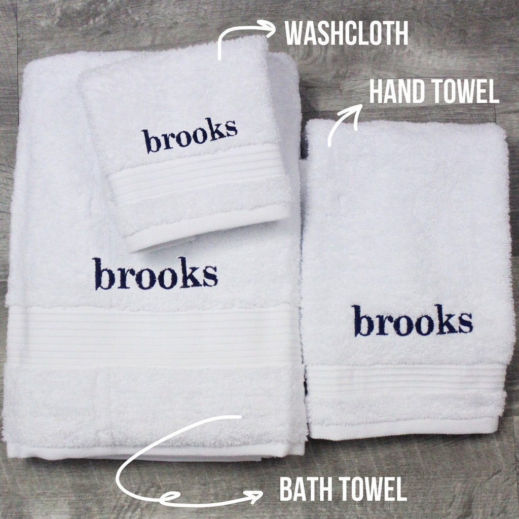 Personalized Family Towel Custom Name Monogram Gift HN590 - Towel GradoCreations