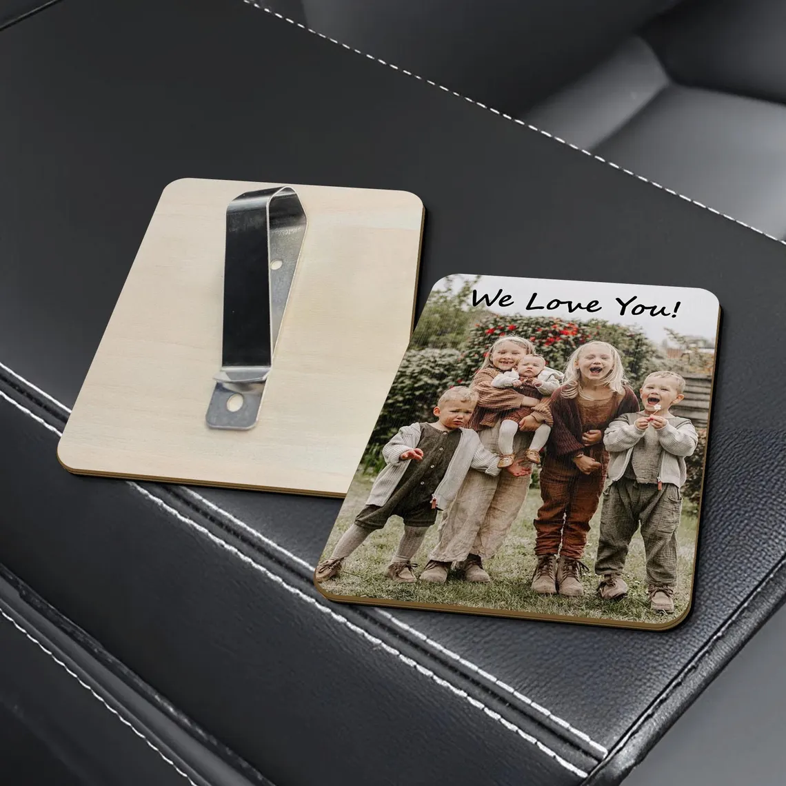 Personalized Photo Car Visor Clip Custom Gift for Dad HN590 - Car Visor Clip GradoCreations
