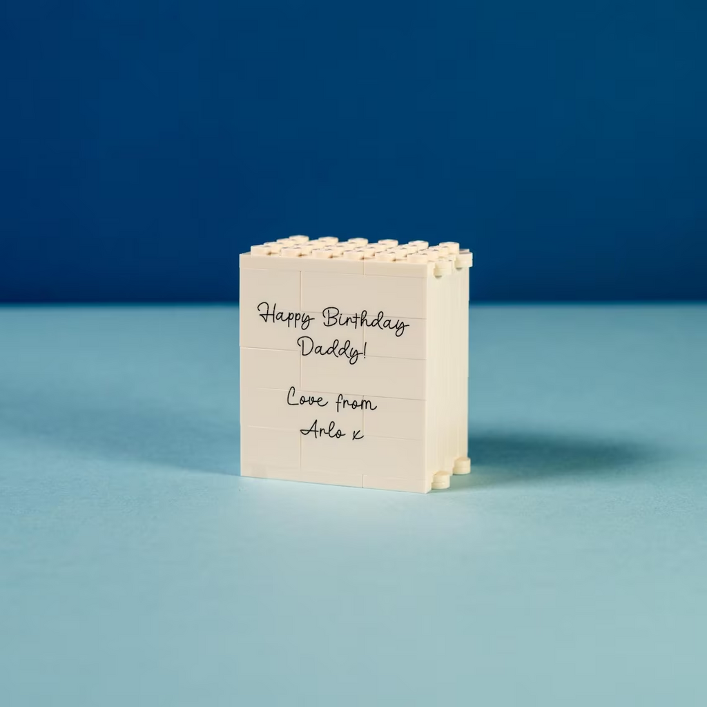 Custom Photo Fold-Out Brick Frame Gift for Dad Father's Day HN590 - Building Blocks diff design GradoCreations