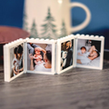 Custom Photo Fold-Out Brick Frame Gift for Dad Father's Day HN590 - Building Blocks diff design GradoCreations