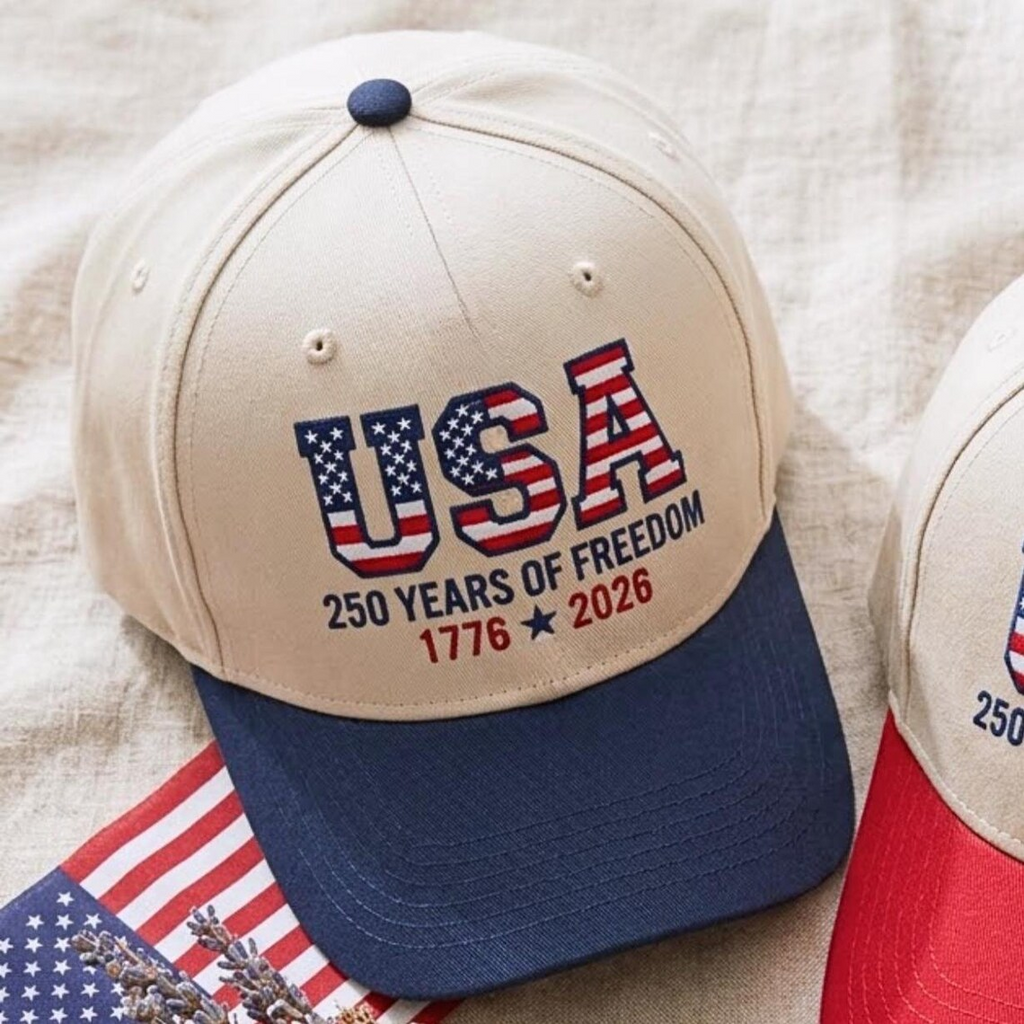 Personalized USA Trucker Cap Patriotic Gift for 250th Anniversary HN590 - Trucker Cap GradoCreations