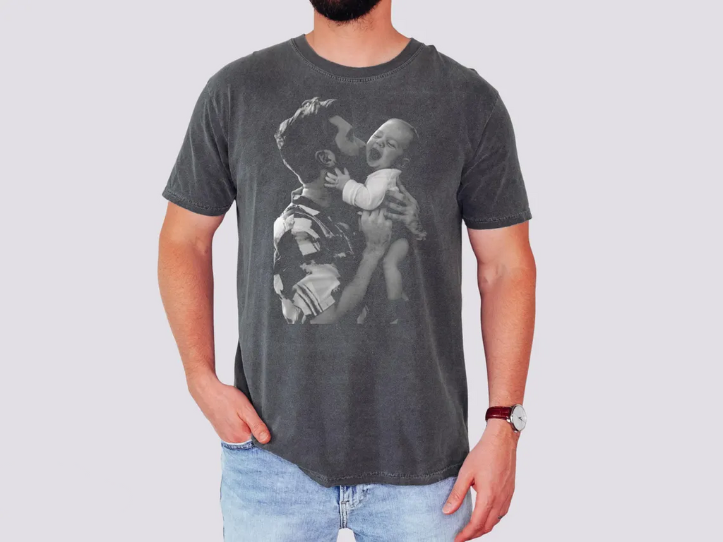 Personalized Photo Comfort Shirt Gift for Dad & Kid Comfort Shirt FIX GradoCreations