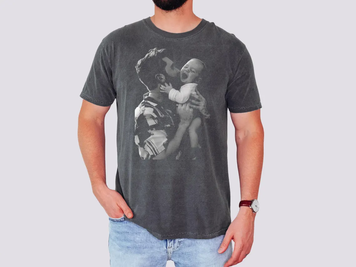 Personalized Photo Comfort Shirt Gift for Dad & Kid Comfort Shirt FIX GradoCreations