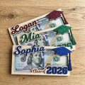 Personalized Class Of 2026 Wood Money Holder Graduation Gift HN590 - Wood Money Holder fix GradoCreations