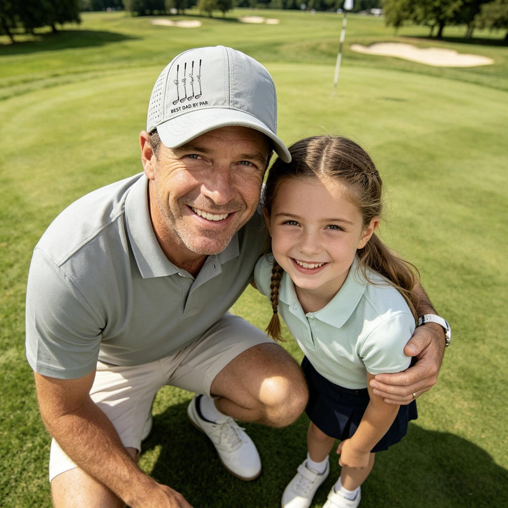 Personalized Perforated Golf Hat Best Dad Gift for Father's Day HN590 - Perforated Golf Hat BCF Fix GradoCreations