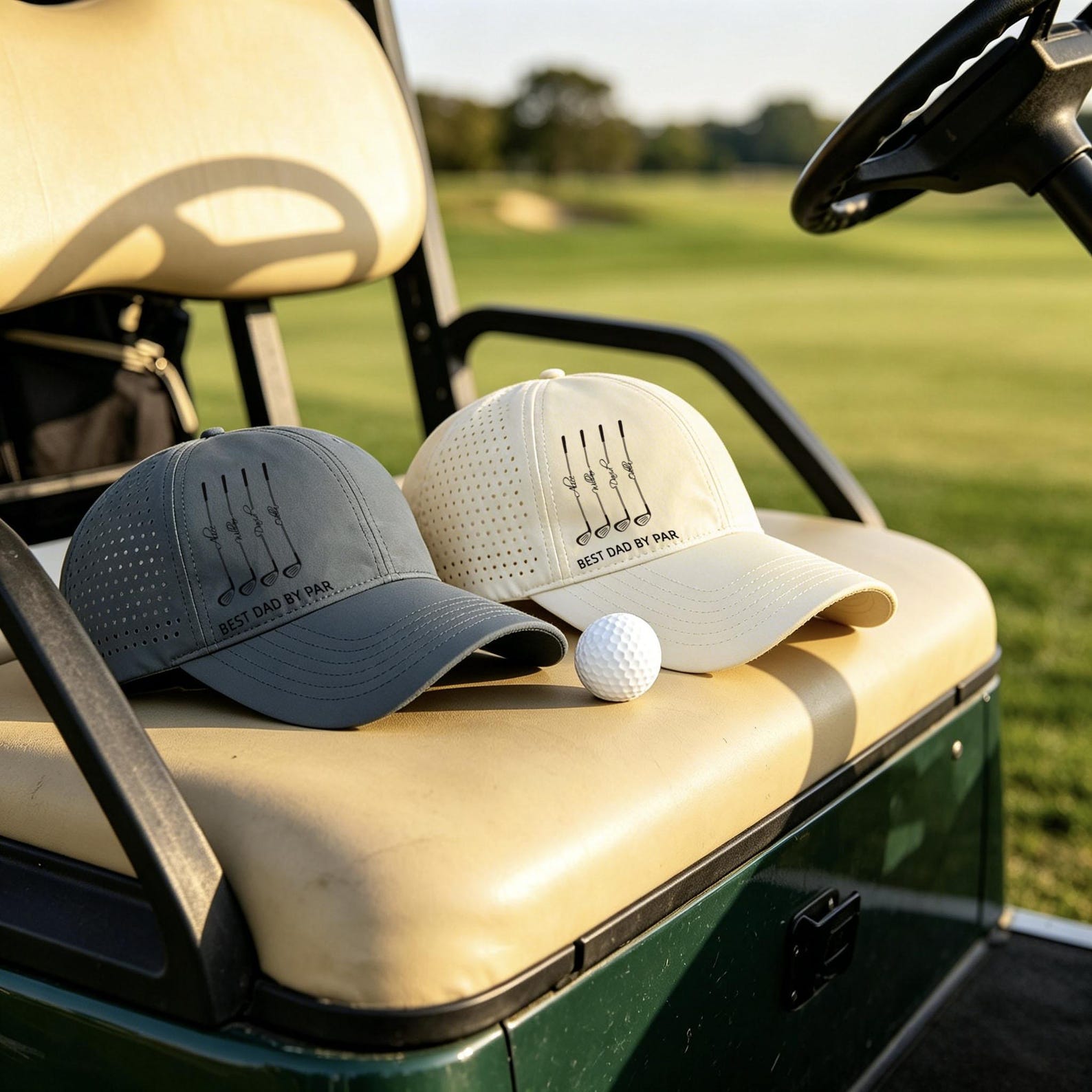 Personalized Perforated Golf Hat Best Dad Gift for Father's Day HN590 - Perforated Golf Hat BCF Fix GradoCreations