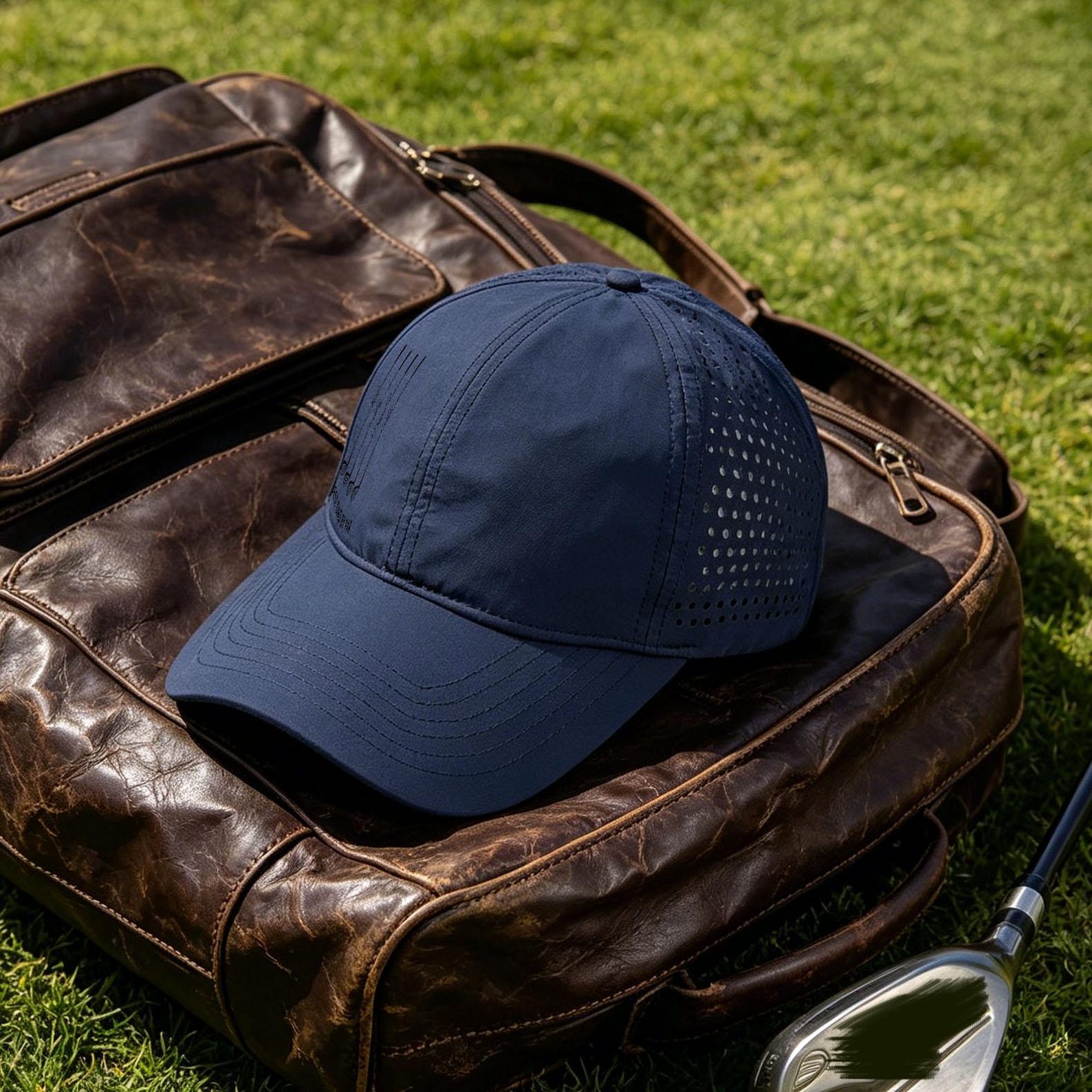 Personalized Perforated Golf Hat Best Dad Gift for Father's Day HN590 - Perforated Golf Hat BCF Fix GradoCreations