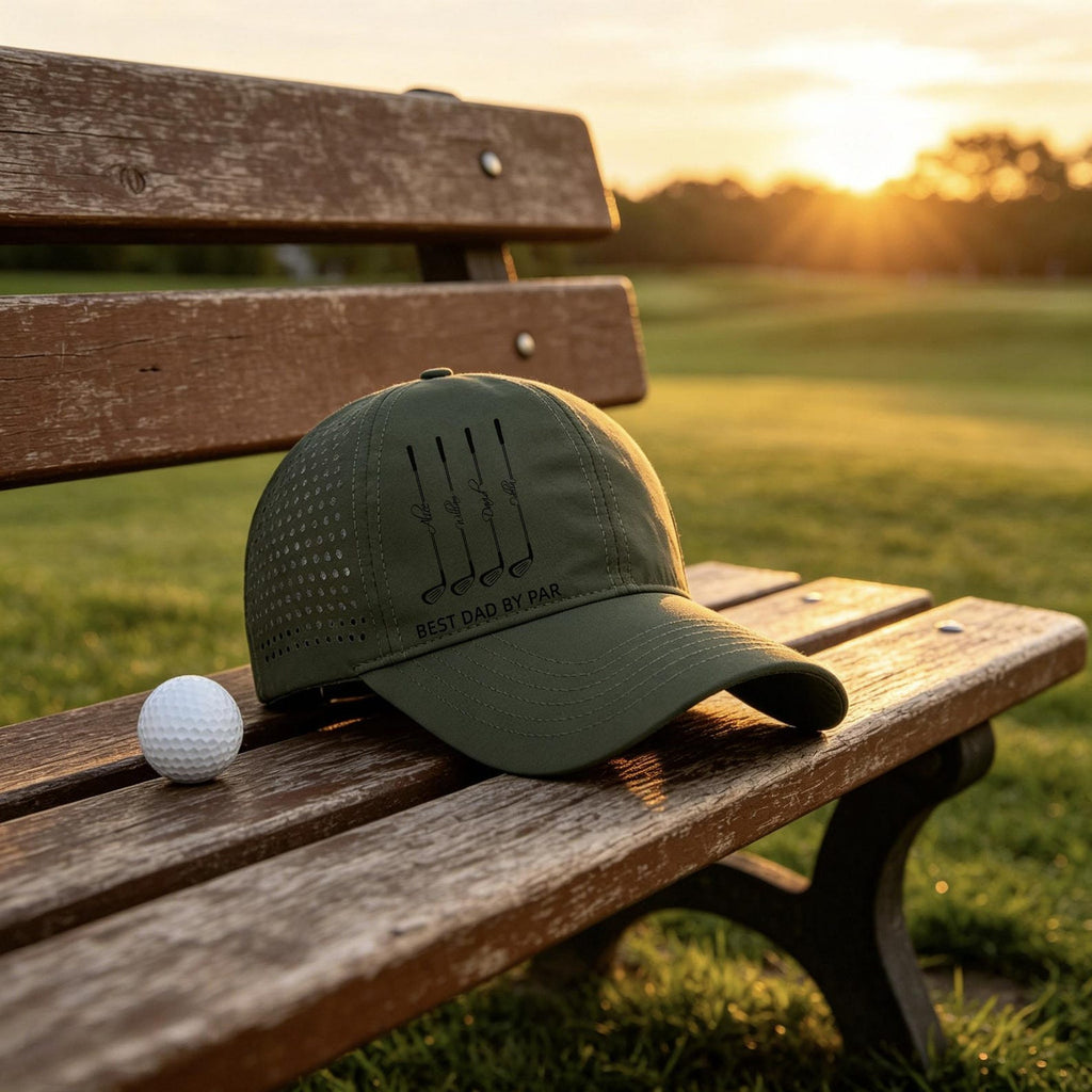 Personalized Perforated Golf Hat Best Dad Gift for Father's Day HN590 - Perforated Golf Hat BCF Fix GradoCreations