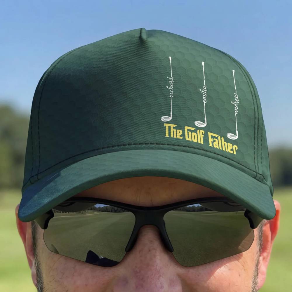 Personalized Golf Cap Custom Name Gift for Grandpa Father's Day HN590 - AOP Cap GradoCreations