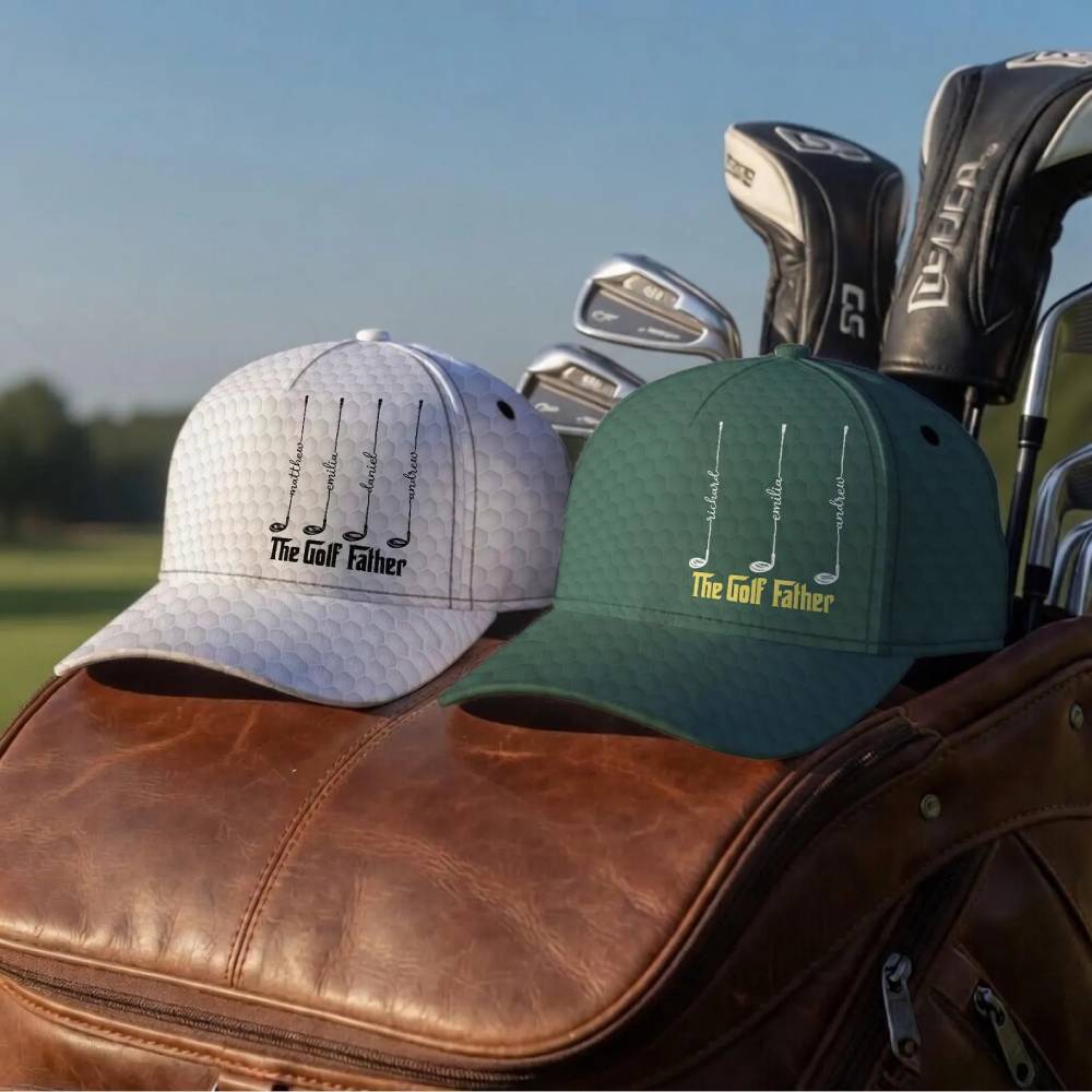 Personalized Golf Cap Custom Name Gift for Grandpa Father's Day HN590 - AOP Cap GradoCreations