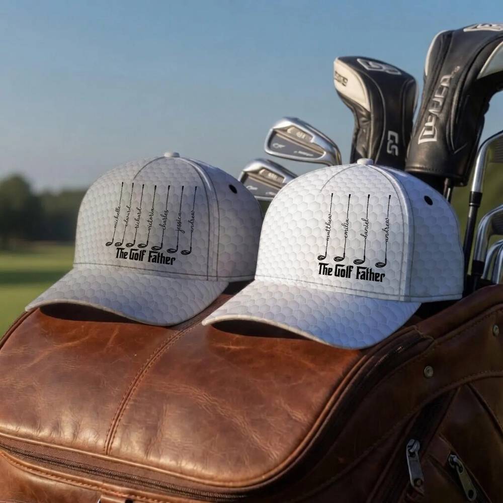 Personalized Golf Cap Custom Name Gift for Grandpa Father's Day HN590 - AOP Cap GradoCreations