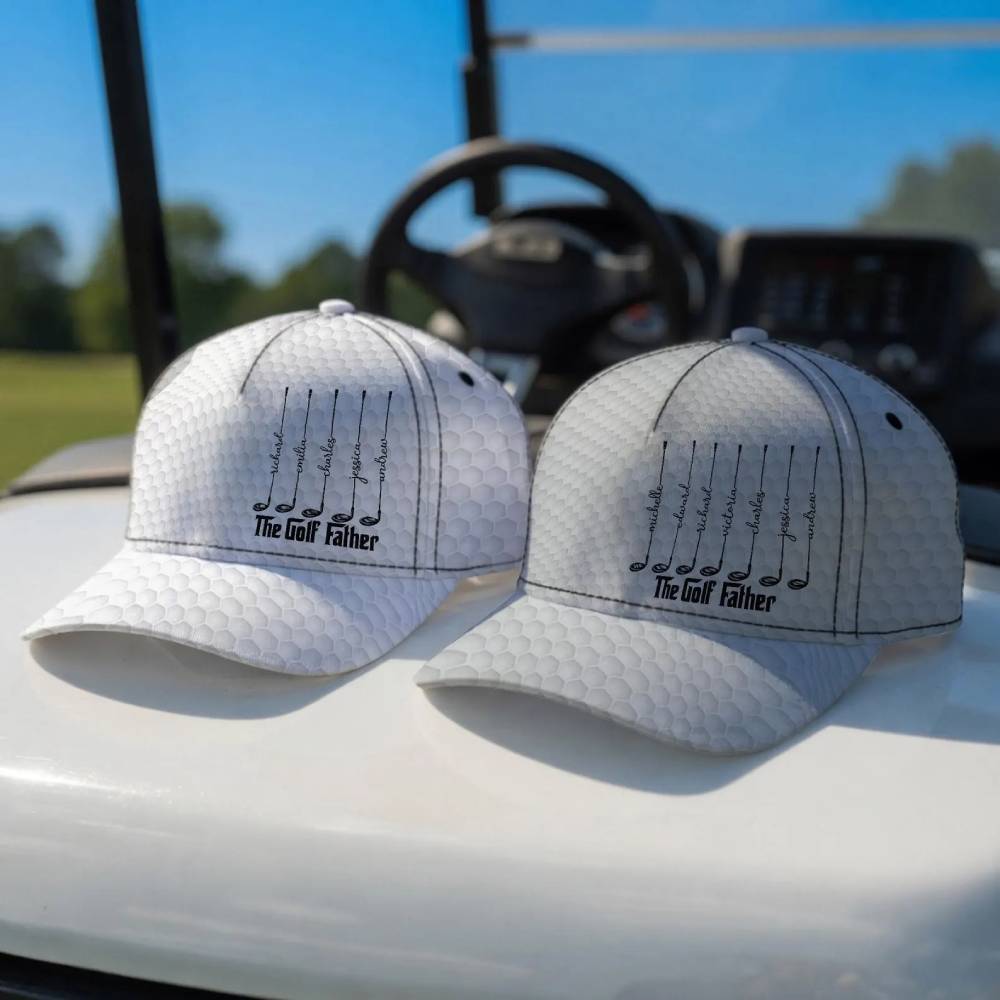 Personalized Golf Cap Custom Name Gift for Grandpa Father's Day HN590 - AOP Cap GradoCreations