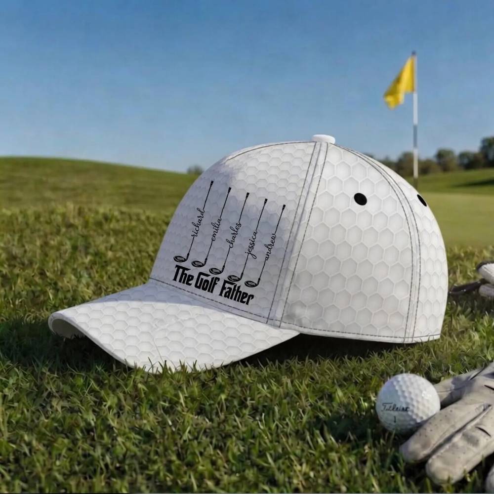Personalized Golf Cap Custom Name Gift for Grandpa Father's Day HN590 - AOP Cap GradoCreations