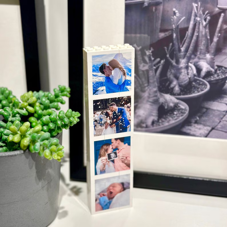 Personalized Family Photo Booth Lego Block Custom Gift HN590 - Booth Lego GradoCreations