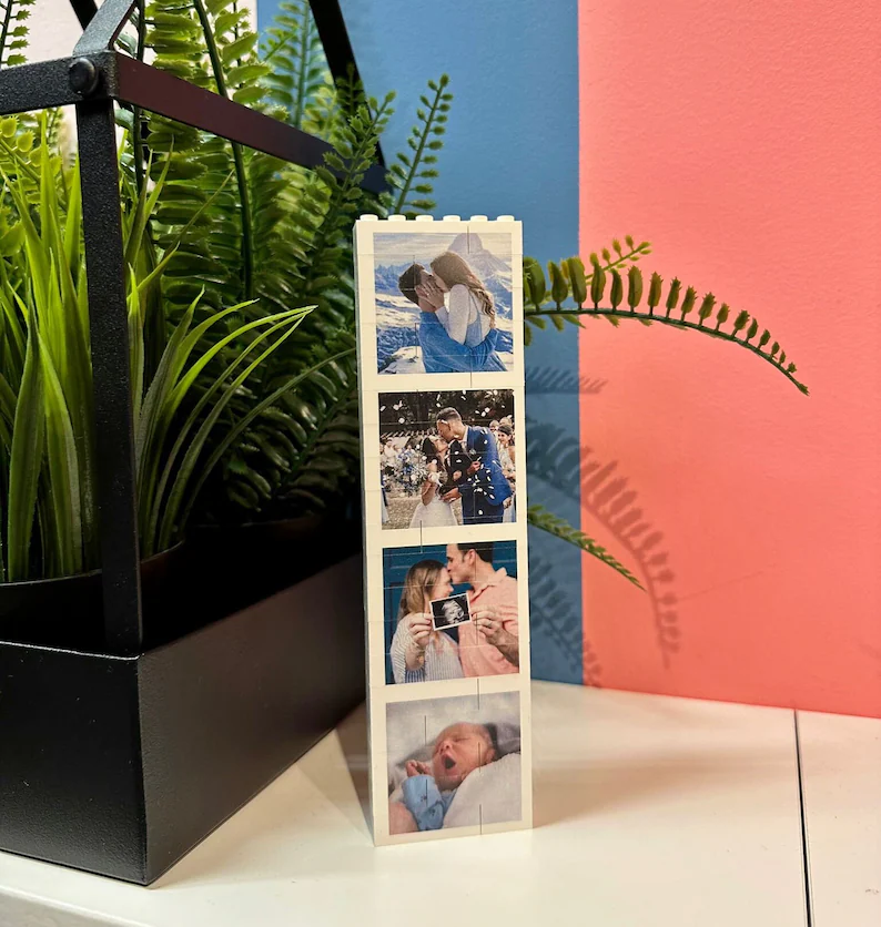 Personalized Family Photo Booth Lego Block Custom Gift HN590 - Booth Lego GradoCreations