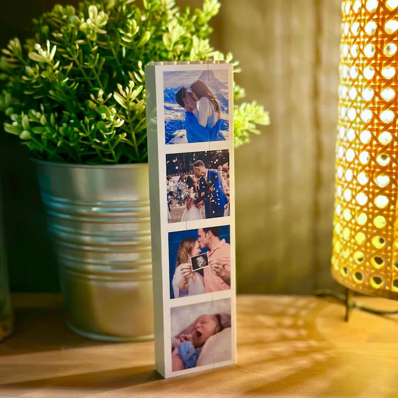 Personalized Family Photo Booth Lego Block Custom Gift HN590 - Booth Lego GradoCreations