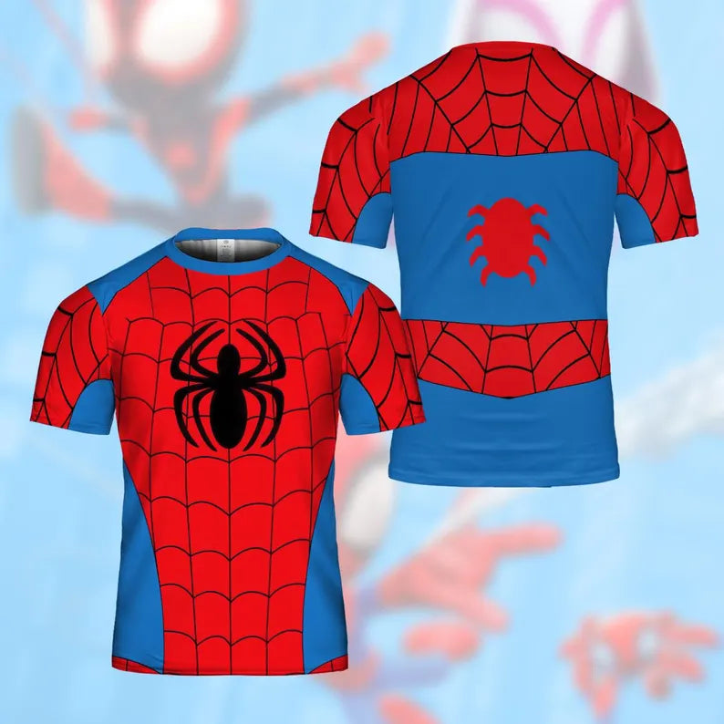 Personalized Superhero Costume AOP T-Shirt - Marvel Gift AOP Tshirt GradoCreations