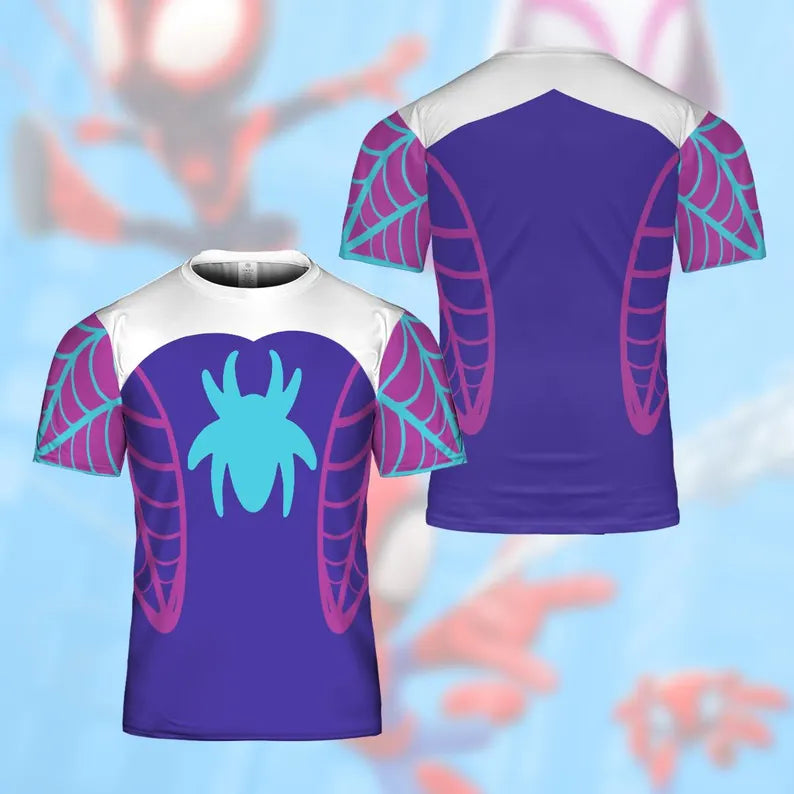 Personalized Superhero Costume AOP T-Shirt - Marvel Gift AOP Tshirt GradoCreations