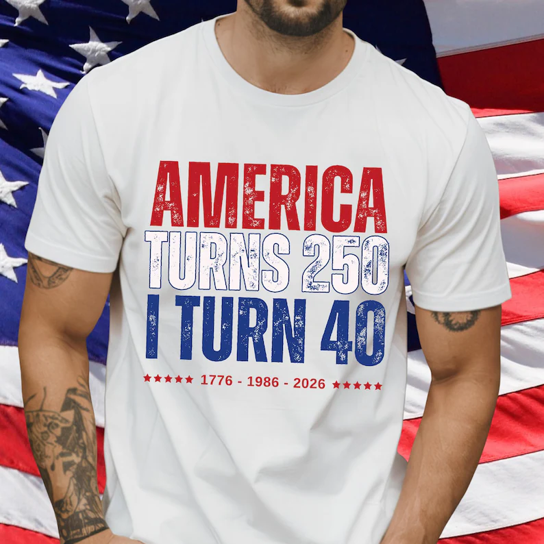 Personalized America 250 T-Shirt Custom Name Gift for 4th of July HN590 - Tshirt Fix GradoCreations