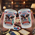 Personalized Frosted Cups Custom Family Name 4th of July Gift