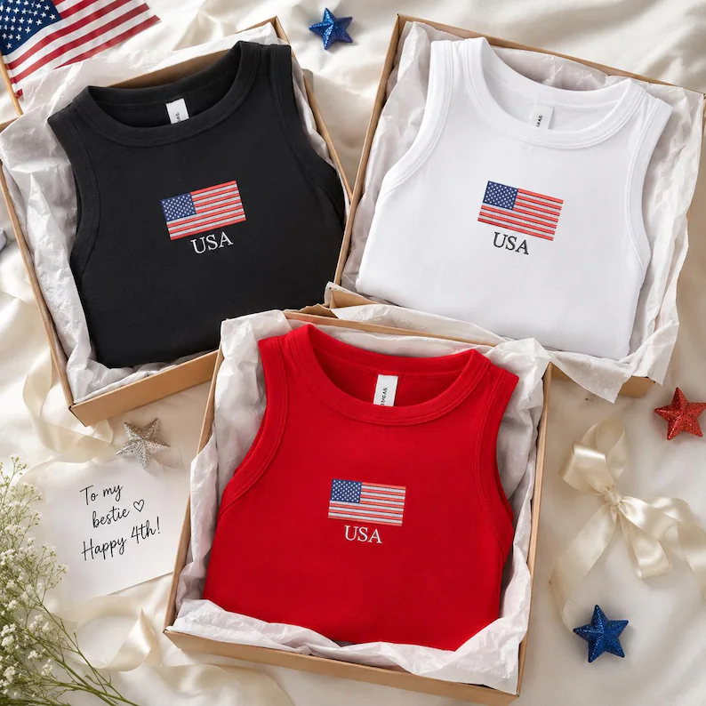 Custom Patriotic American Flag Tank Top Gift for Dad HN590 - Women Tanktop Fix GradoCreations