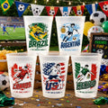 Personalized Frosted Cups for Football Fans – Custom National Team Gifts