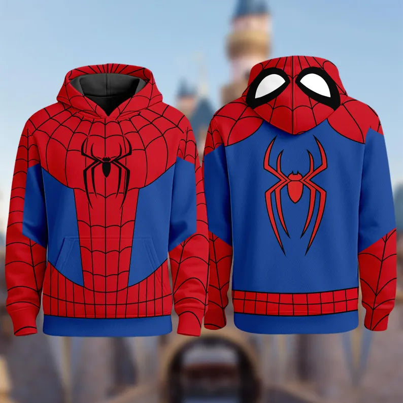 Personalized Superhero Costume AOP Hoodie for Kids & Adults AOP Hoodie GradoCreations