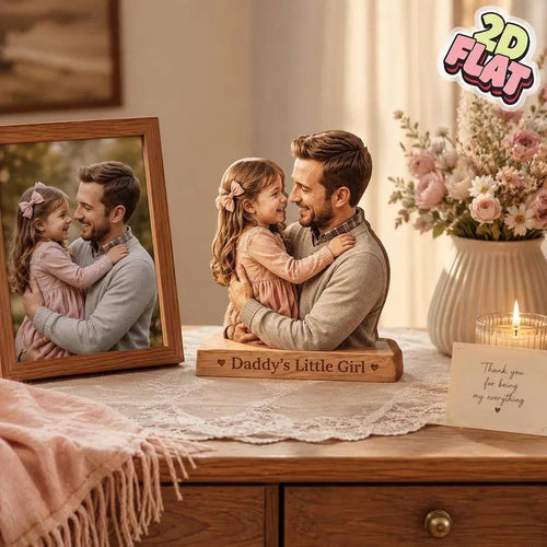 Personalized Acrylic Block Plaque Custom Photo Gift for Dad HN590 - Acrylic Block Plaque fix GradoCreations