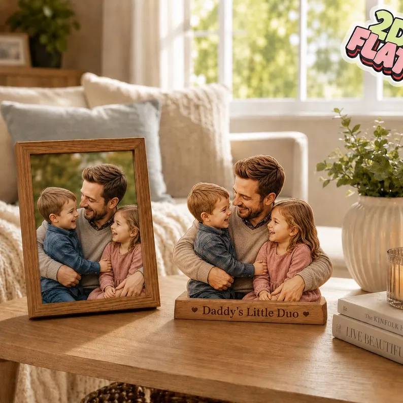 Personalized Acrylic Block Plaque Custom Photo Gift for Dad HN590 - Acrylic Block Plaque fix GradoCreations