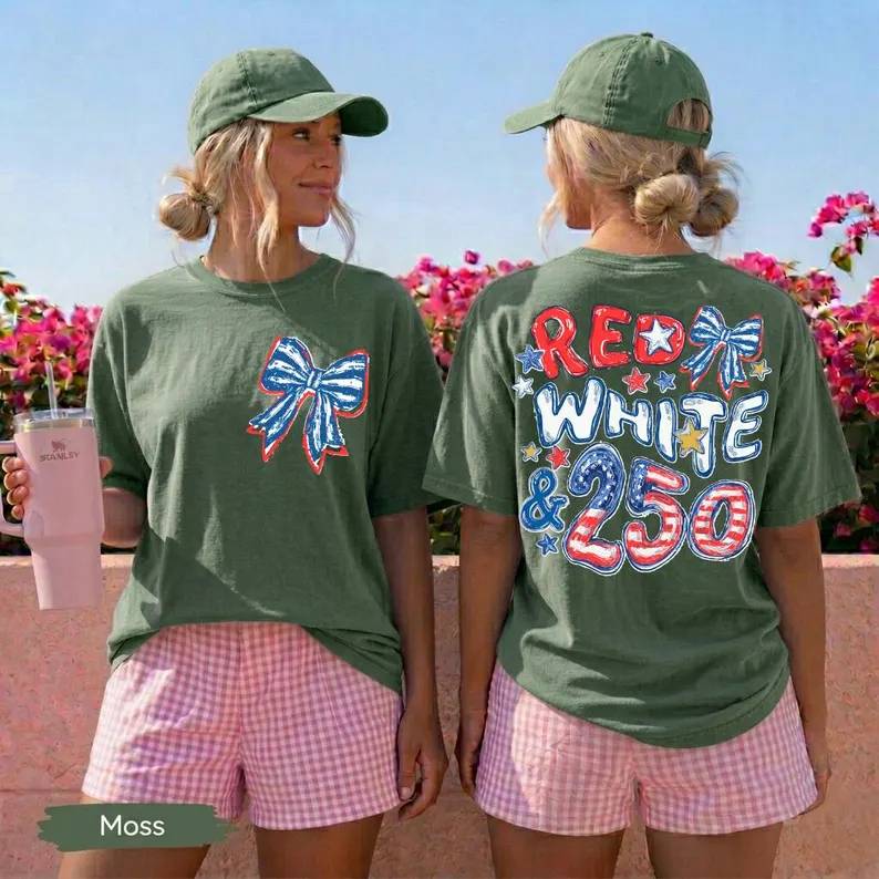 Personalized Patriotic Comfort Shirt 250th Anniversary Gift Back&Front Comfort Shirt fix GradoCreations