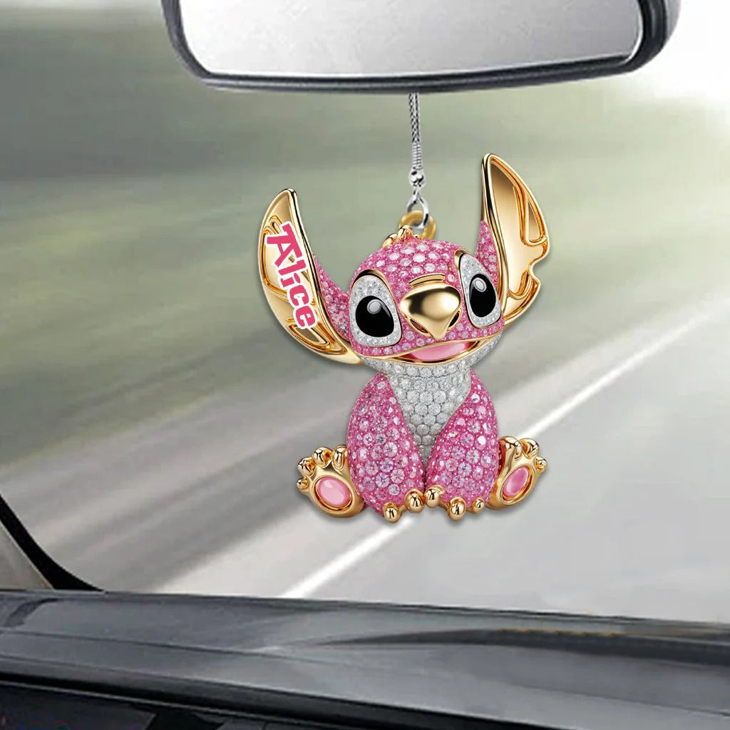 Personalized Acrylic Ohana Car Ornament Gift for Couples GradoCreations