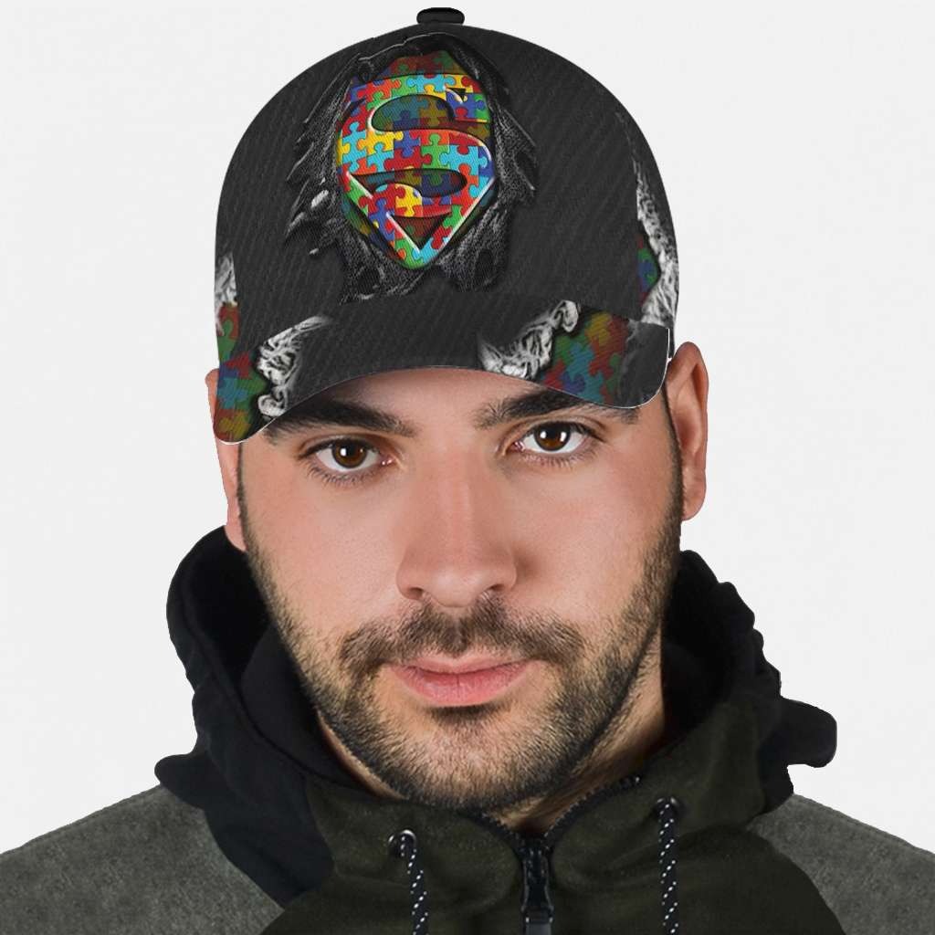 Personalized Autism Awareness Snapback Cap Gift for Dad GradoCreations