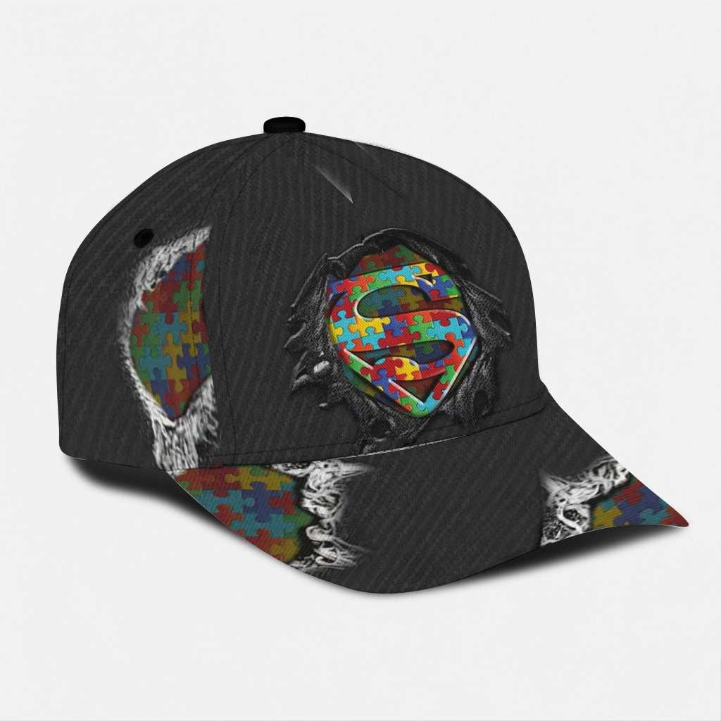Personalized Autism Awareness Snapback Cap Gift for Dad GradoCreations