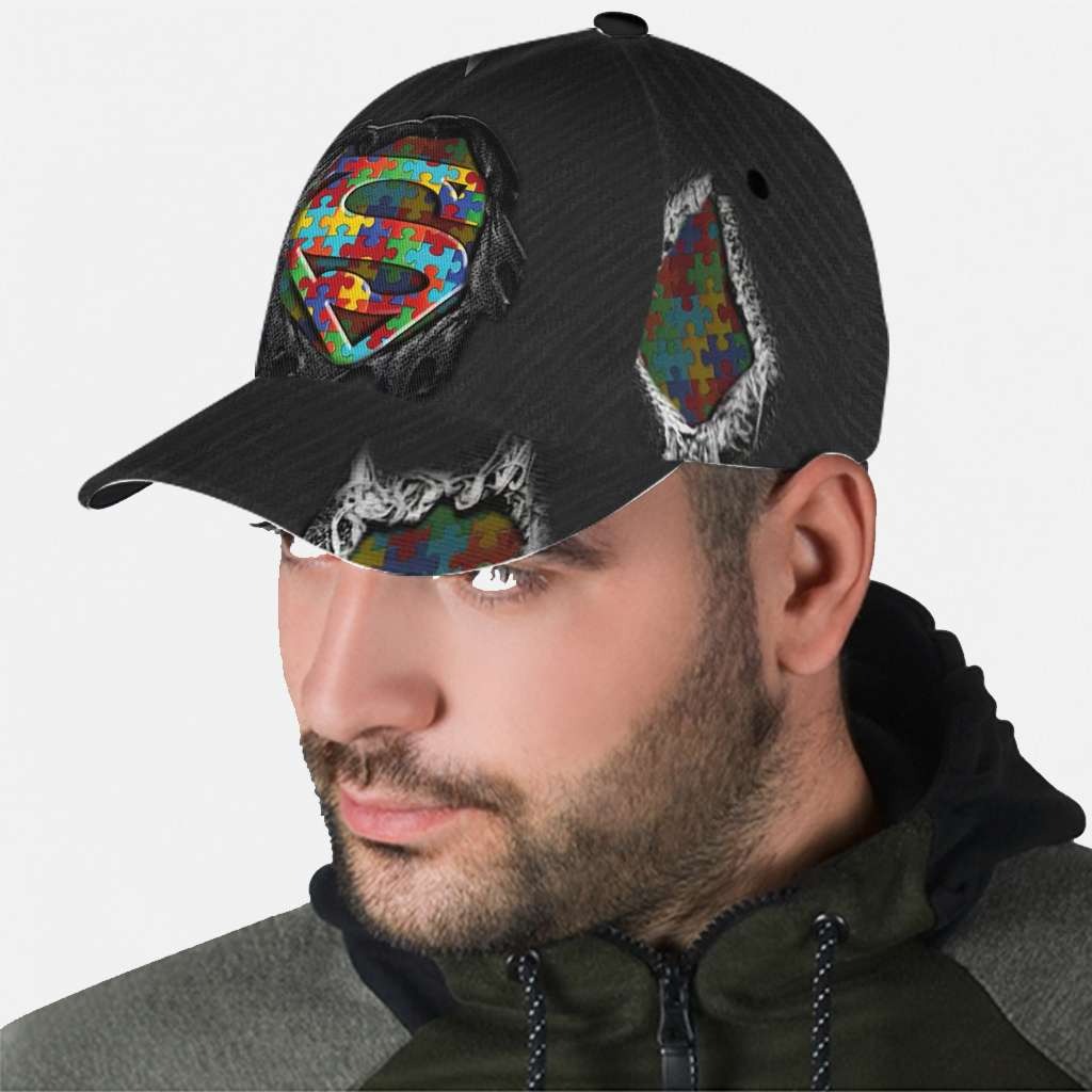 Personalized Autism Awareness Snapback Cap Gift for Dad GradoCreations