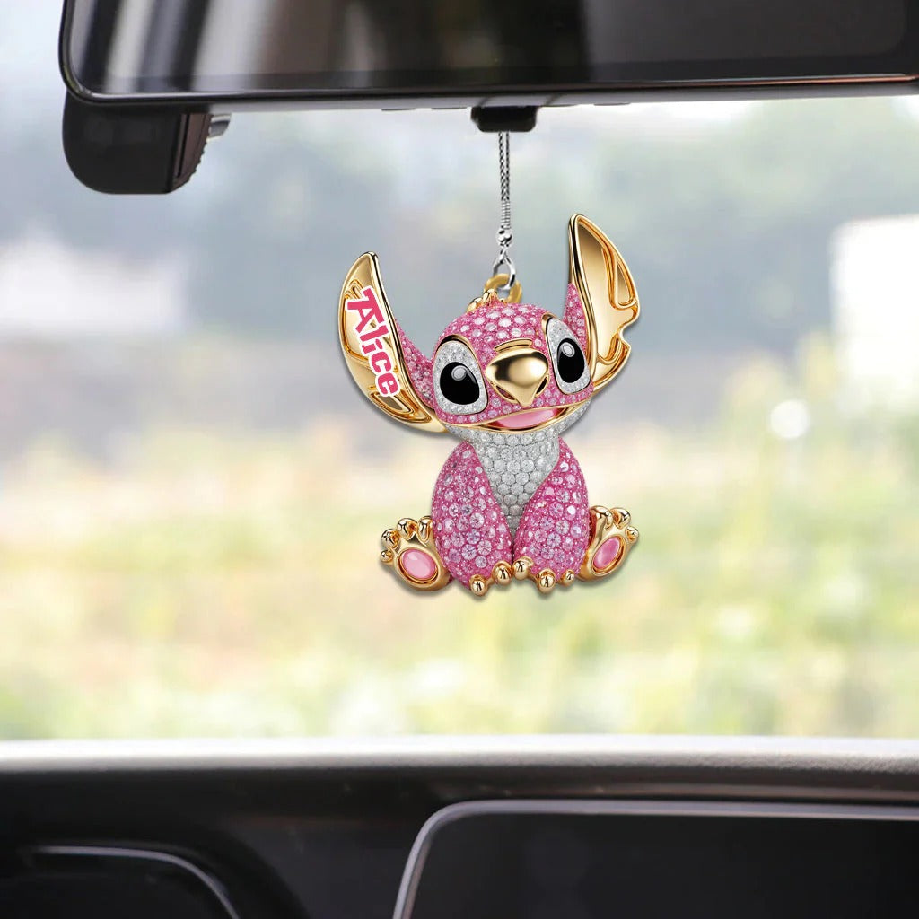 Personalized Acrylic Ohana Car Ornament Gift for Couples GradoCreations