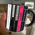 Bauhaus Cassette Accent Mug Ceramic Retro Drinkware Gift GradoCreations