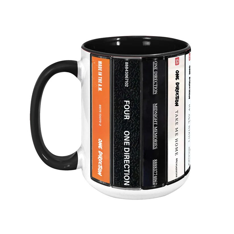 One Direction Cassette Collection Ceramic Accent Mug Gift GradoCreations