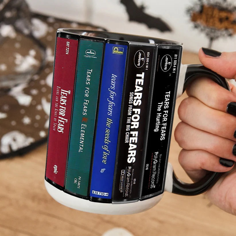 Tears for Fears Cassette Collection Retro Accent Mug Gift GradoCreations