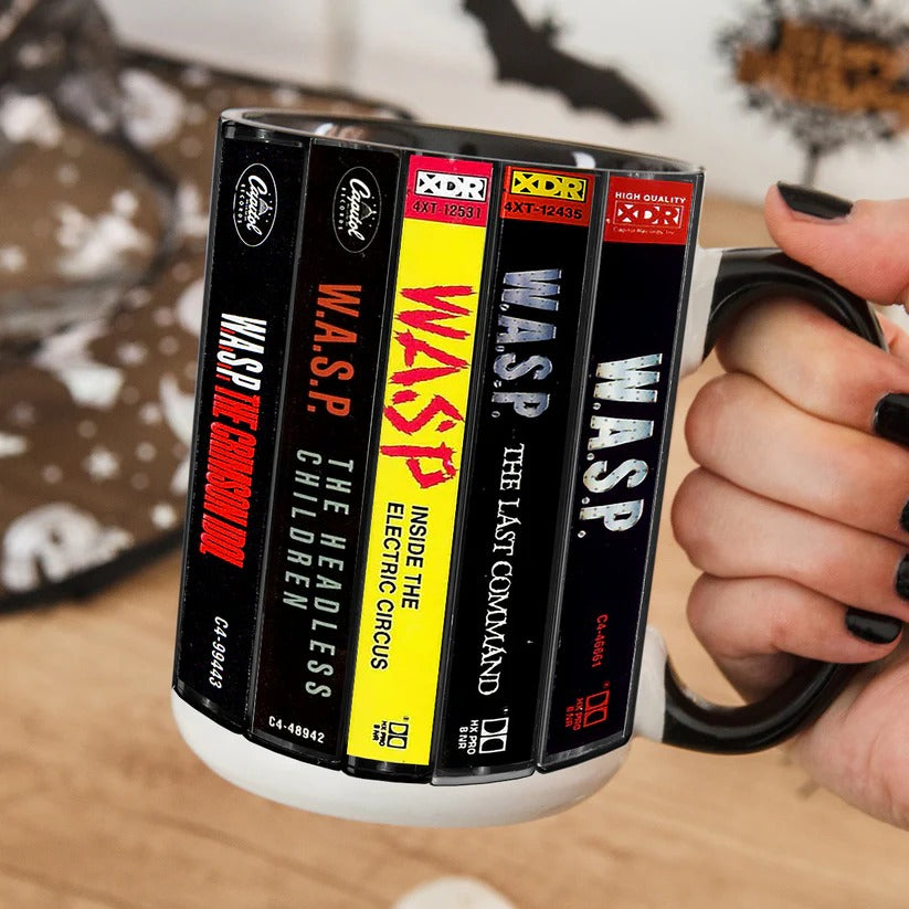 W.A.S.P Cassette Accent Mug Retro Music Gift for Fans GradoCreations