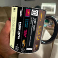 Frank Zappa Cassette Design Accent Mug Retro Gift Idea GradoCreations
